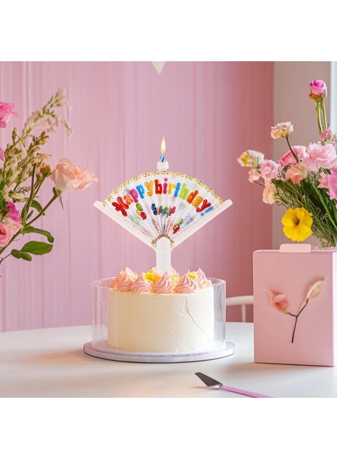 Wanheart 2Pcs Novelty Fan Birthday Candles, Pop-Up Surprise Clown Funny Trick Cake Topper Candle, Creative Happy Birthday Candles for Party Decorations & Supplies - Image 4