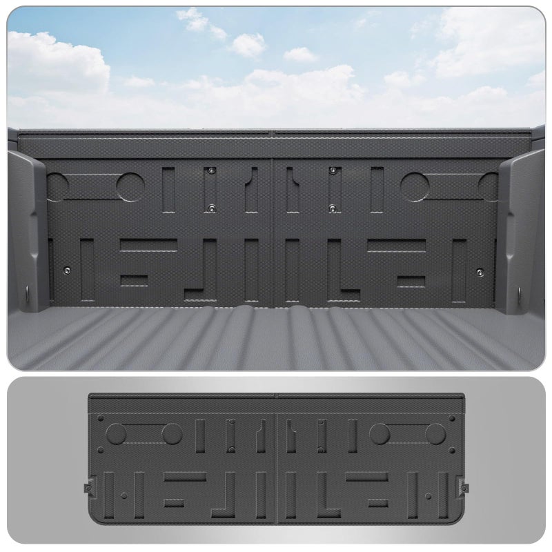 Thinzyou Tailgate Mat Compatible with 20212024 2025 Ford F150 Truck Bed Mat TPE All Weather Tailgate Liner 2023 F150 Accessories Tailgate Mat