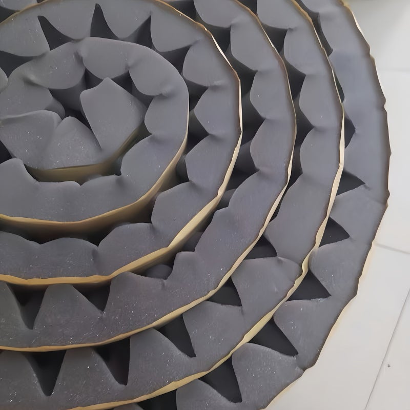 Egg Carton Design Soundproof Foam Pad 0.79x19.69x78.74 Inches Self-Adhesive - Image 1