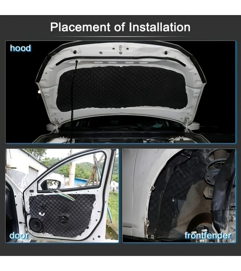 Egg Carton Design Soundproof Foam Pad 0.79x19.69x78.74 Inches Self-Adhesive - Image 5
