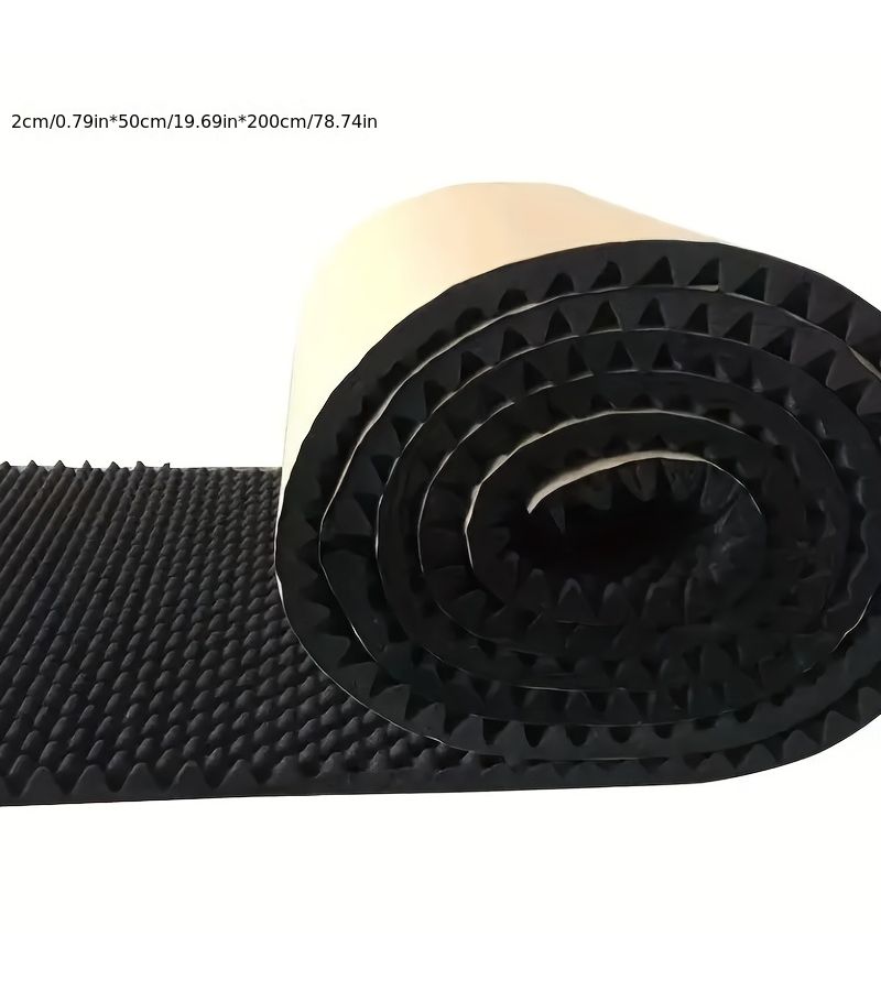 Egg Carton Design Soundproof Foam Pad 0.79x19.69x78.74 Inches Self-Adhesive - Image 2