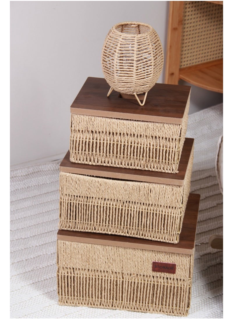 MARS Q Multipurpose Storage Basket Set with Unique Lampshade  - Image 1