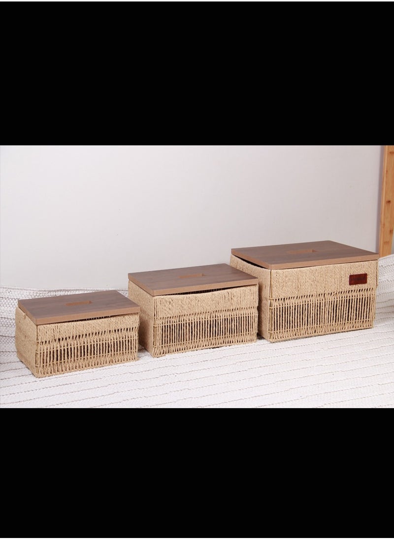 MARS Q Multipurpose Storage Basket Set with Unique Lampshade  - Image 2