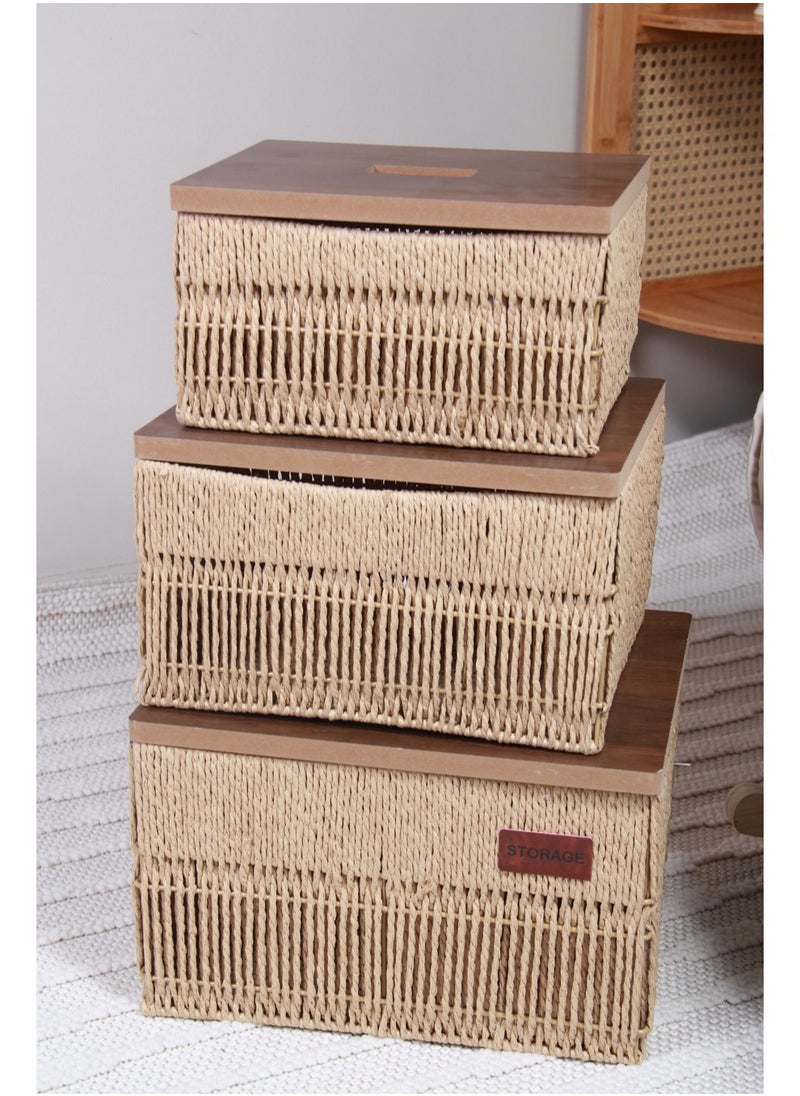 MARS Q Multipurpose Storage Basket Set with Unique Lampshade  - Image 3