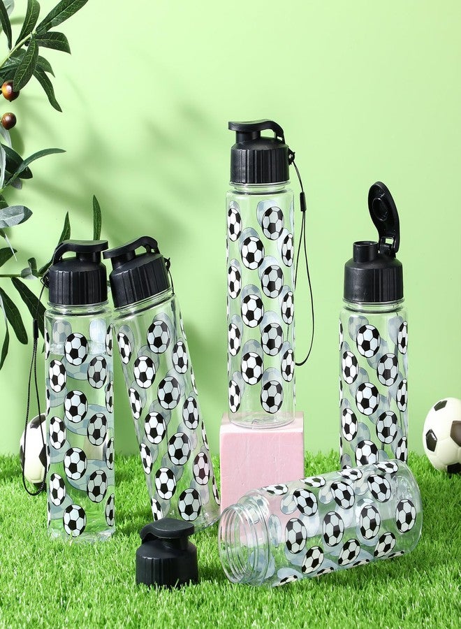 Funnymoom 12 Pcs Soccer Water Bottles Bulk 17 oz Soccer Sports Bottle with Leak Proof Flip Top Reusable Plastic Water Bottles for Team Gift Accessories Sports Party Favors Supplies - Image 3