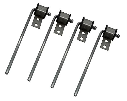 HAOXAOON 4 Pack Universal Exhaust Hanger Rod Weld On Heavy Duty Exhaust Bracket Hanger 38 Rod 10 Long - Image 1