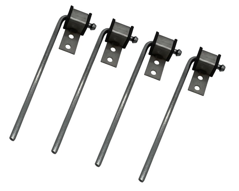 HAOXAOON 4 Pack Universal Exhaust Hanger Rod Weld On Heavy Duty Exhaust Bracket Hanger 38 Rod 10 Long - Image 3