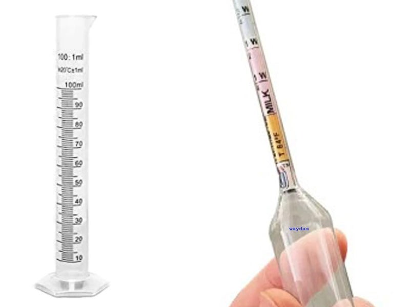 Waydaz WAYDAZ Quick Milk Purity Test Kit Lactometer with 100ML Jar Easy Milk Testing in Minutes 2  - Image 1