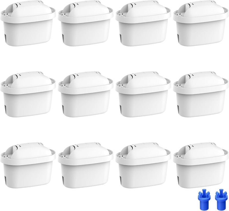 ووتر دروب خراطيش فلتر المياه Waterdrop، بديلة لـ Brita® Maxtra+®، 12 عبوة - Image 1