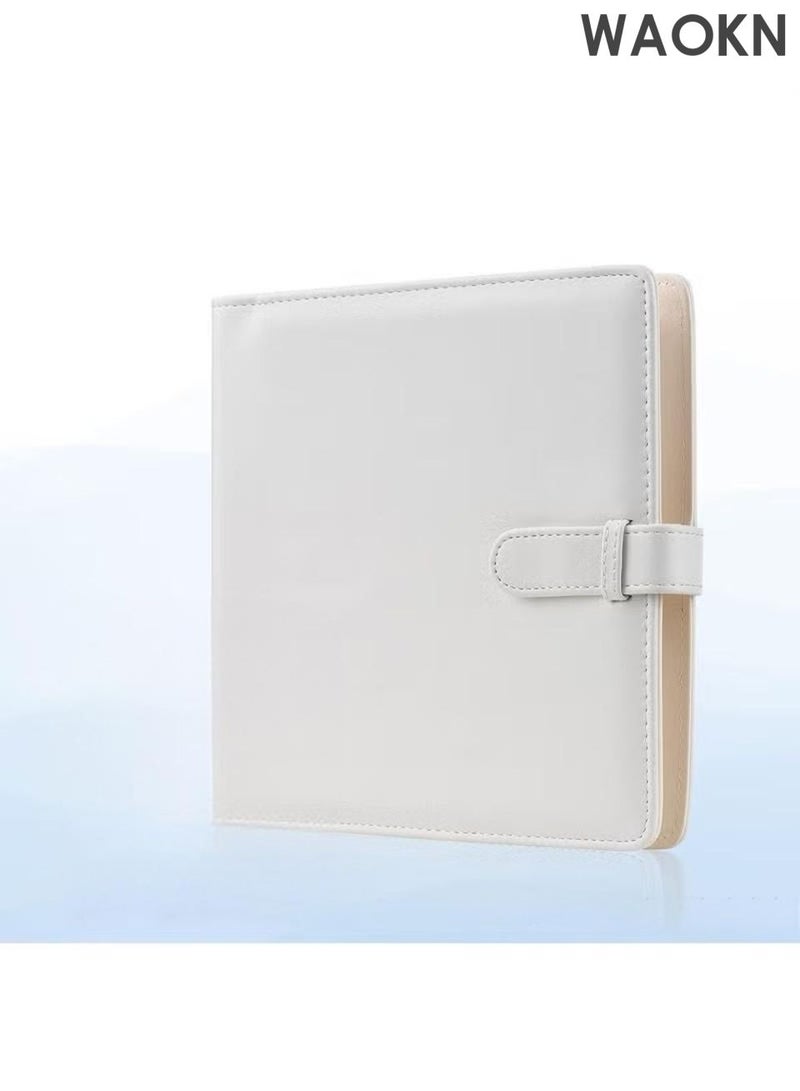 دبليو أيه أو كي أن ألبوم صور جلد صلب اللون ، مصمم بطريقة عصرية وبسيطة وجوية ، مع تخزين بطاقة ألبوم صور بولارويد 3 بوصة وألبوم تخزين كبير سعة أربع شبكات ، مناسب لحفلات الزفاف والسفر وأعياد الميلاد والذكرى السنوية وغيرها من المناسبات التذكارية. - Image 5