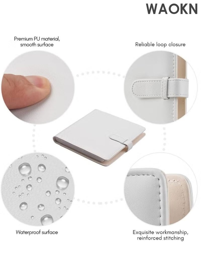 دبليو أيه أو كي أن ألبوم صور جلد صلب اللون ، مصمم بطريقة عصرية وبسيطة وجوية ، مع تخزين بطاقة ألبوم صور بولارويد 3 بوصة وألبوم تخزين كبير سعة أربع شبكات ، مناسب لحفلات الزفاف والسفر وأعياد الميلاد والذكرى السنوية وغيرها من المناسبات التذكارية. - Image 4