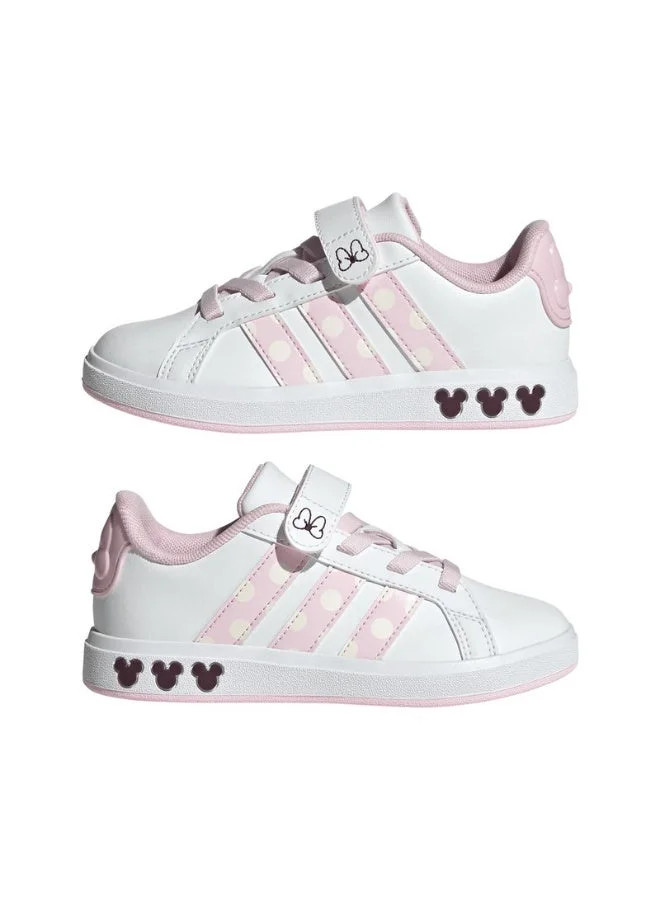 Adidas Adidas Grand Court Minnie El K U White Sportswear Shoes For Kids