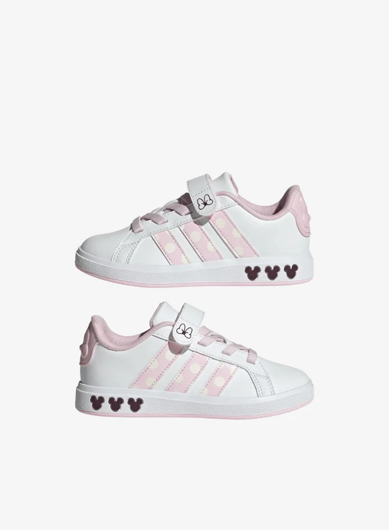 Adidas Adidas Grand Court Minnie El K U White Sportswear Shoes For Kids