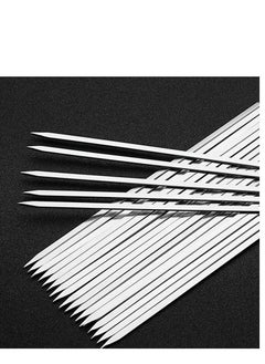Generic 16 Pcs Stainless Steel Barbecue Metal Skewers  26 CM  - Image 4