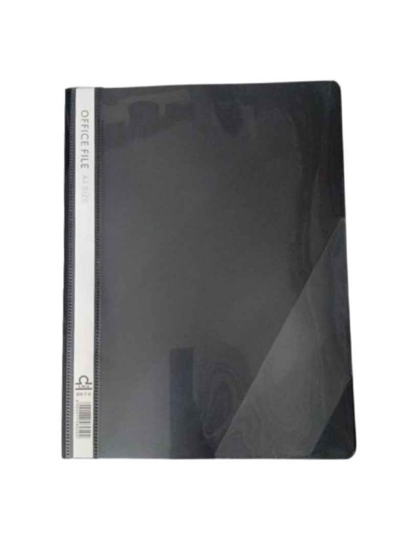 Libra A4 Office File Clear Front Report Covers Project File with Fasteners for School Office Report File Matte Materials with Side Pocket Blue Color Office organiser Document Organiser-12pc/Pack - Image 1