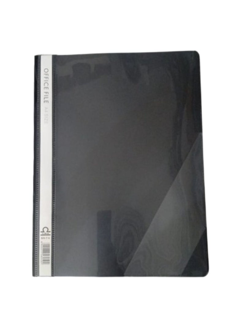 Libra A4 Office File Clear Front Report Covers Project File with Fasteners for School Office Report File Matte Materials with Side Pocket Blue Color Office organiser Document Organiser-12pc/Pack - Image 2