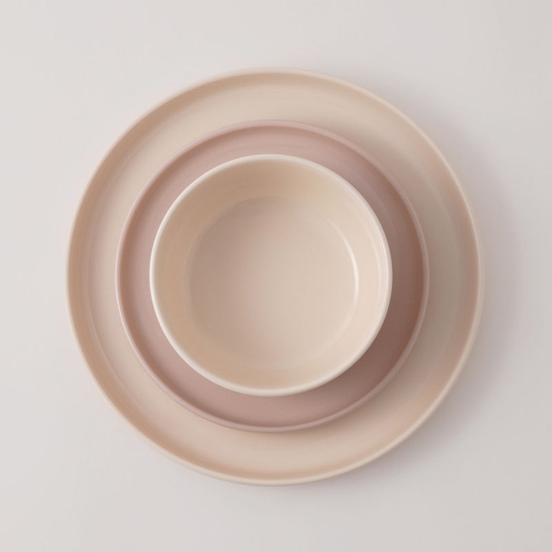 La Mesa 12Pcs Stoneware Dinner Set, Beige - Image 2