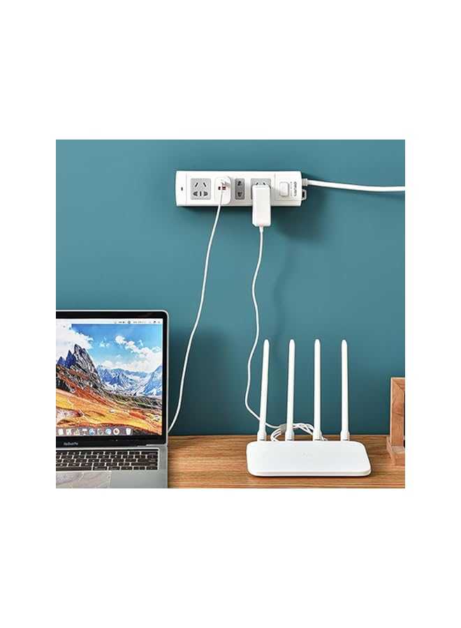 erorex 8 Pcs Power Strip Holder, Wall Mounted Data Cable Organizer Row Plug Fixer, Punch Free Cable Management System, Plug Fixer for Computer Office Home Kitchen - Image 5