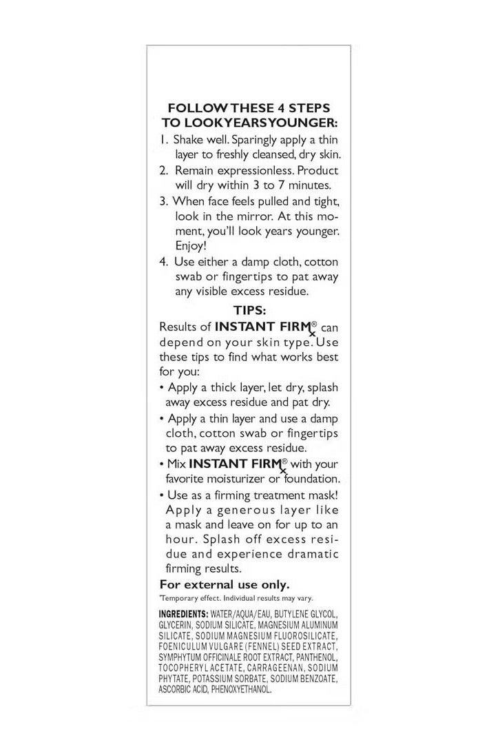 بيتر توماس روث على الفور firmx مؤقتة شد الوجه ، شد الخطوط الدقيقة على نحو سلس ، التجاعيد العميقة والمسامات ( 3.4 أوقية ) - Image 4