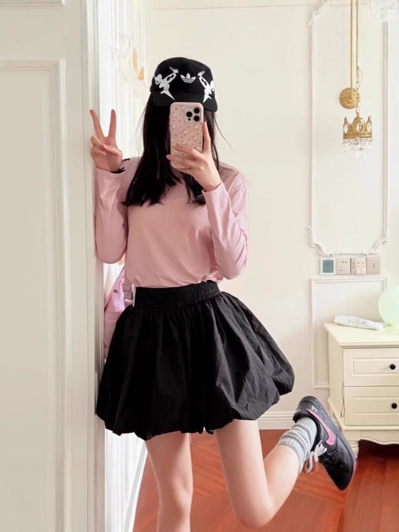 2025 New Summer Women''s Ballet Style Bubble Skirt Simple Cloud Bud Tutu Skirt Elegant Versatile Skirt - Image 5