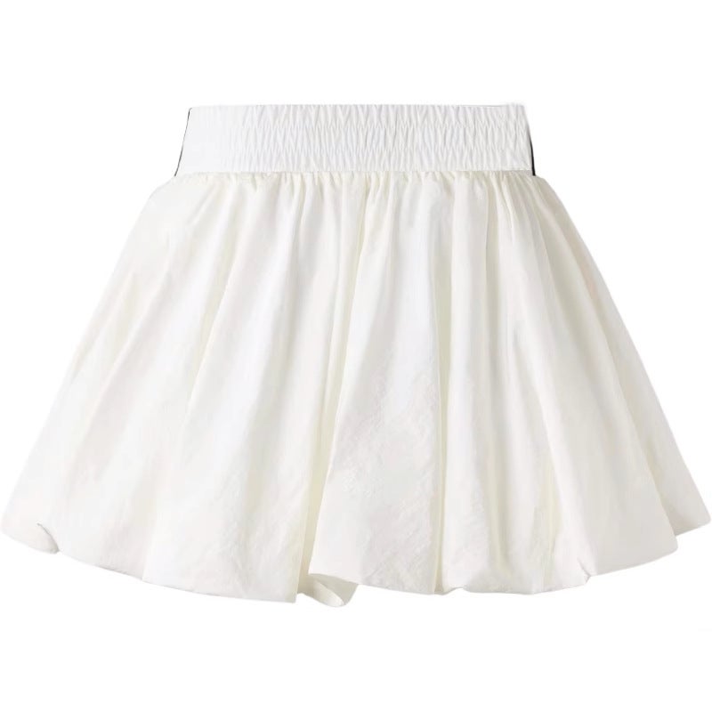 2025 New Summer Women''s Ballet Style Bubble Skirt Simple Cloud Bud Tutu Skirt Elegant Versatile Skirt - Image 1