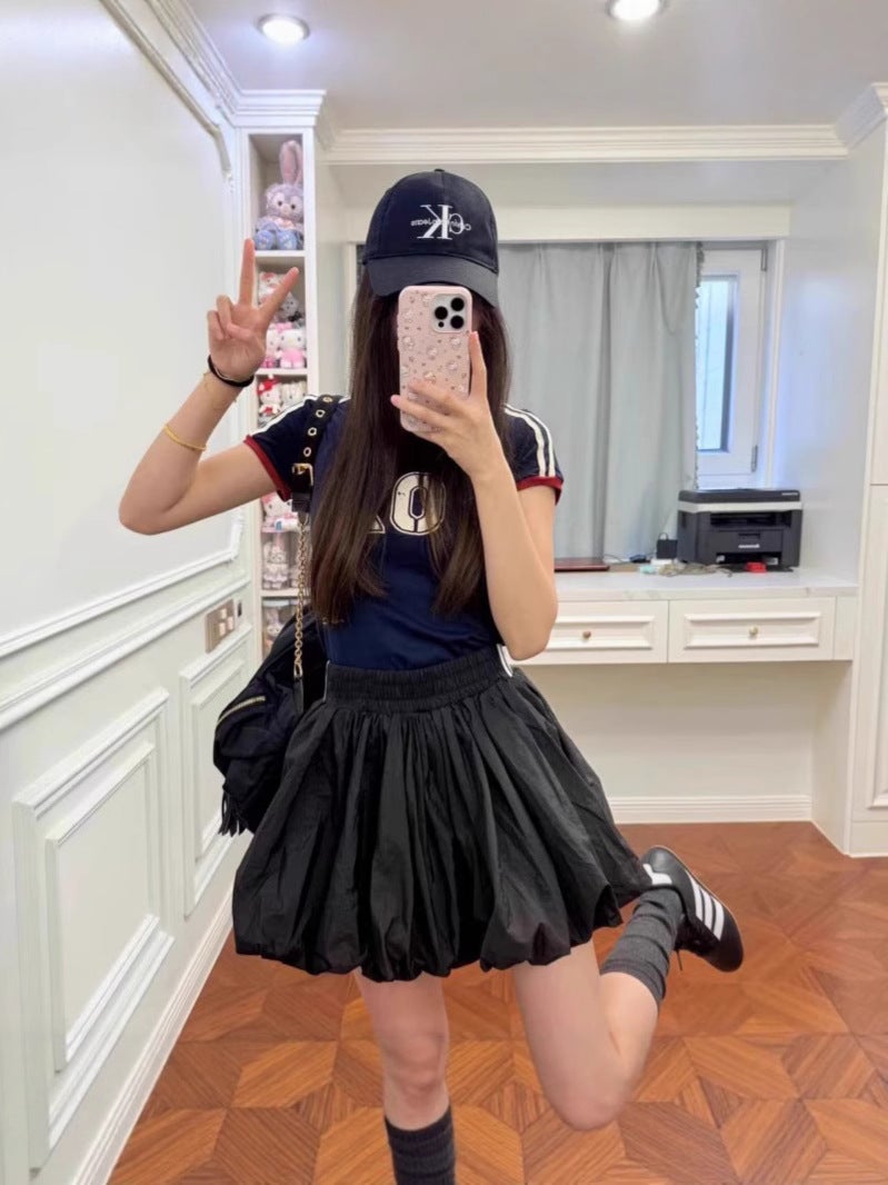 2025 New Summer Women''s Ballet Style Bubble Skirt Simple Cloud Bud Tutu Skirt Elegant Versatile Skirt - Image 3