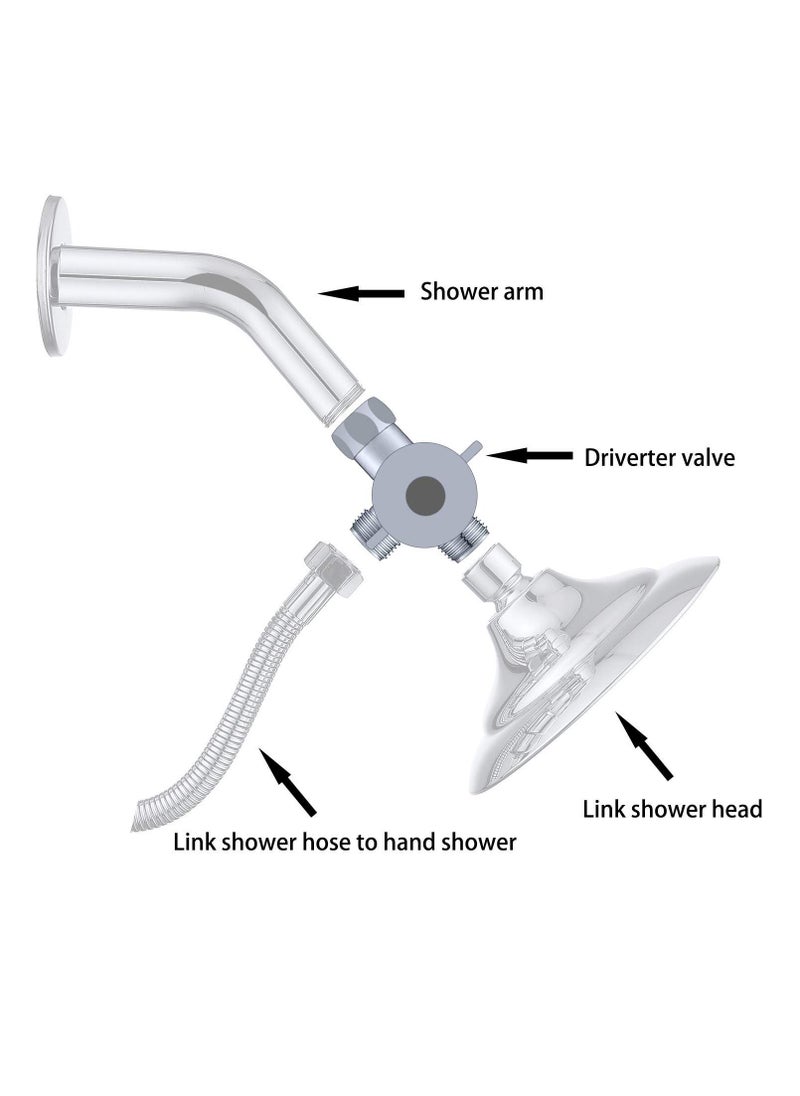 محول ذراع الدش، جزء بديل لمكونات نظام الحمام العالمي، محول T ثلاثي الاتجاهات G 1/2، مناسب لرأس الدش المحمول ورأس الرش الثابت (كروم) - pzsku/Z1178CAD3B5B187C419CEZ/45/_/1687167228/dc87a34c-9daf-4bc8-960b-642877bd8bea