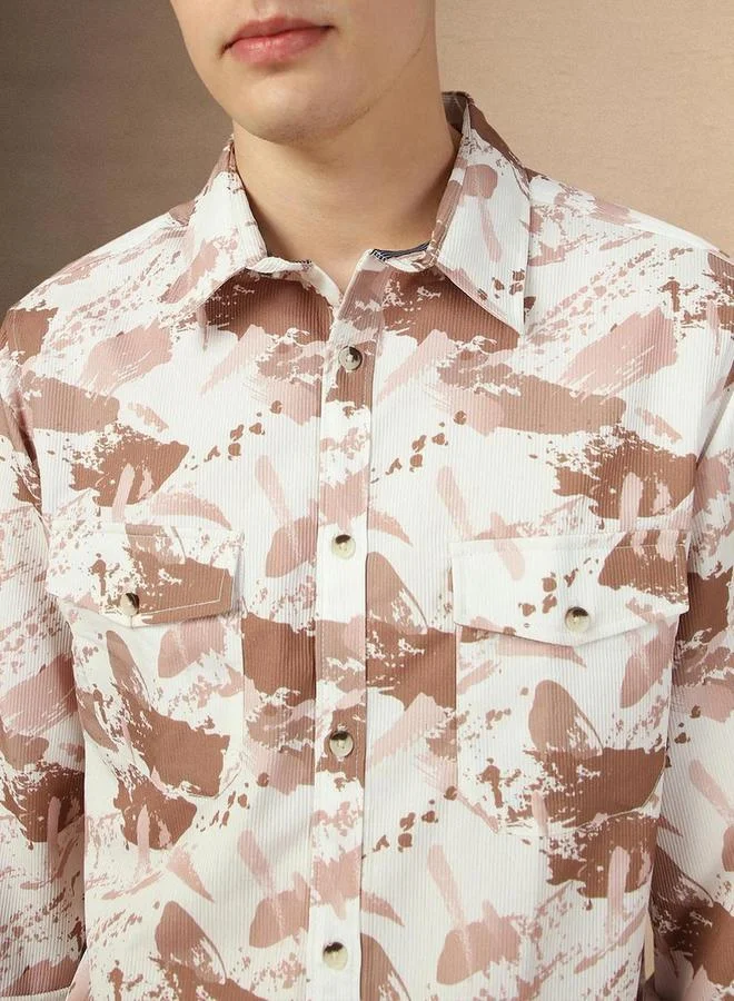Dennis Lingo Dennis Lingo Abstract Printed Button-Down Shirt