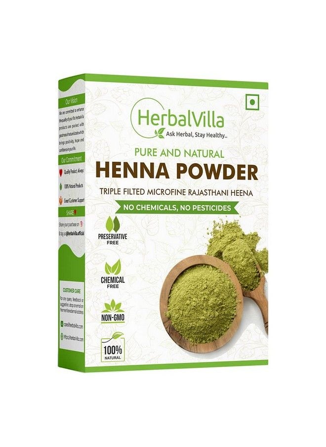 HerbalVilla - Natural Henna Powder For Hair Colour And Growth (200 Grams) - Image 1