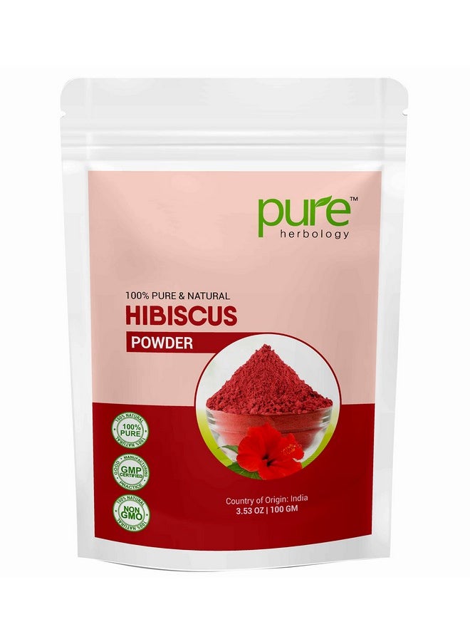 Pure Herbology Pure Herbology Pure & Natural Hibiscus Flower Powder for Face Packs and Hair Growth & Care, 200gm  - Image 1