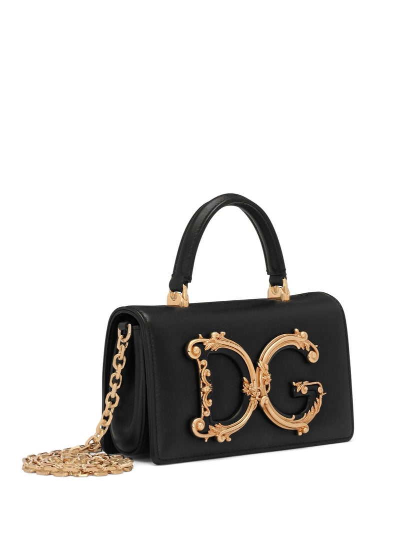 D&G Dolce & Gabbana Mini Top Handle Bag Black, Women's Cross Body Bag, Women's Tote Bag, Women's Hand Bag, Women's Shoulder Bag, Women's Travel Bag, Women's Hobo Bag - Image 4