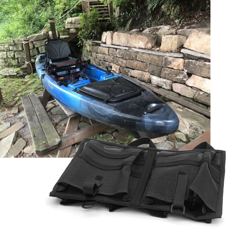 Kayak Mesh Storage Pouch Boat Fishing Holder Bag Canoe Mesh Bag - Image 2