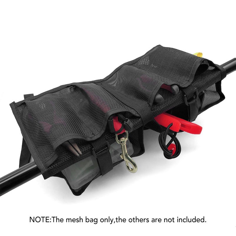 Kayak Mesh Storage Pouch Boat Fishing Holder Bag Canoe Mesh Bag - Image 3