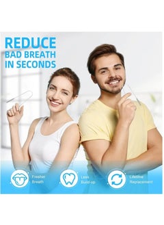 YIM-VIBEHAUS 2 Piece Tongue Scraper Reusable Tongue Cleaner For Cleaning the Mouth and Reducing Bad Breath  - Image 5