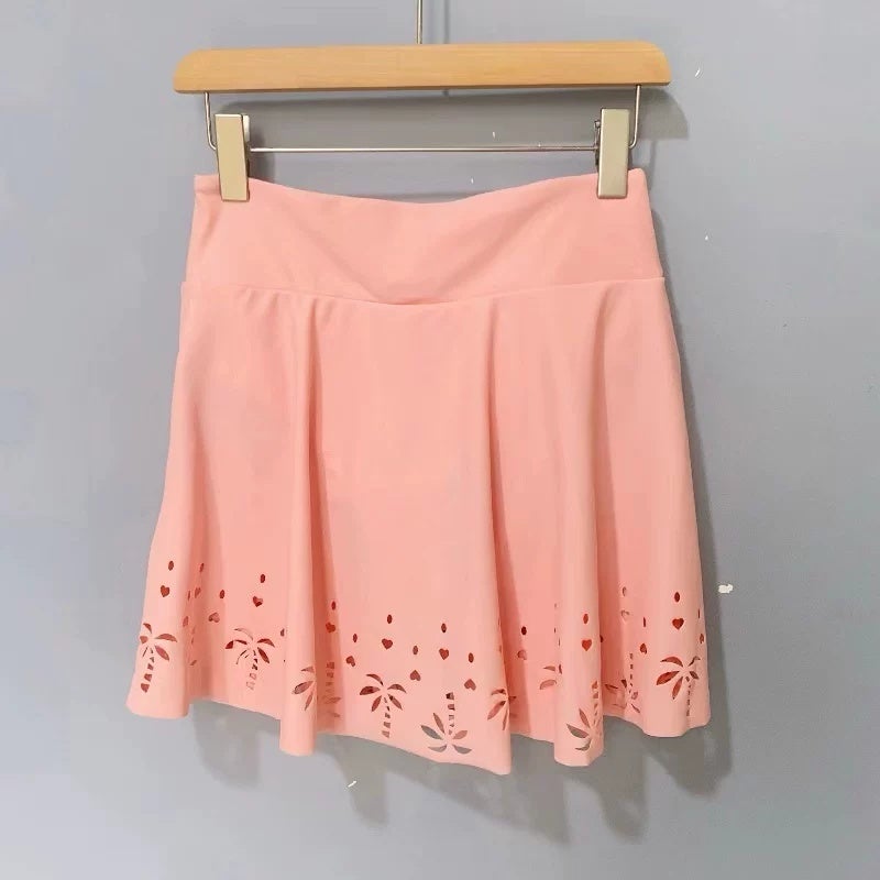 Amber single, fat MM plus size women's swimming skirt sunscreen quick-drying skirt conservative skirt built-in triangle swimming trunks - Image 2