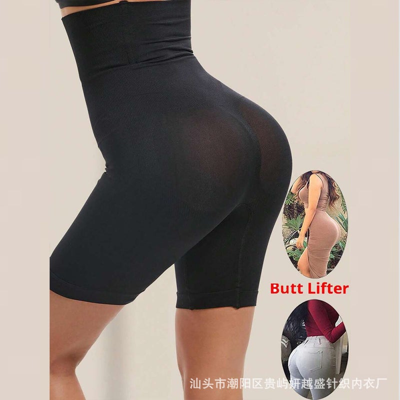 High Belt Steel Bone Plus Size Flat Angle Safety Base Belly Shaping Pants Full Hip And Full Hip Waist Pants - Image 5