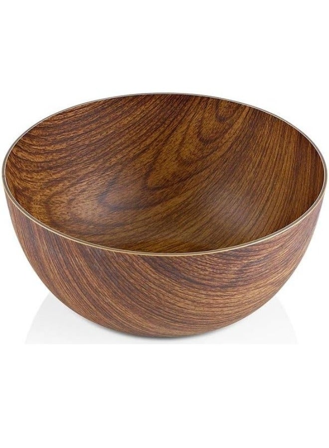 وعاء سلطة دائري غير قابل للكسر، أوعية تقديم، وعاء أرز فاكهة، طبق تقديم، طبق حاوية طعام، أدوات مائدة مطبخ ٢٤سم.