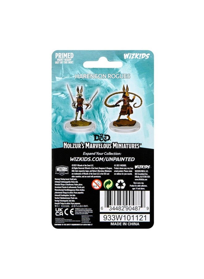WiZKiDS D&D Nolzurs Marvelous Unpainted Miniatures | Harengon Rogues - Image 5