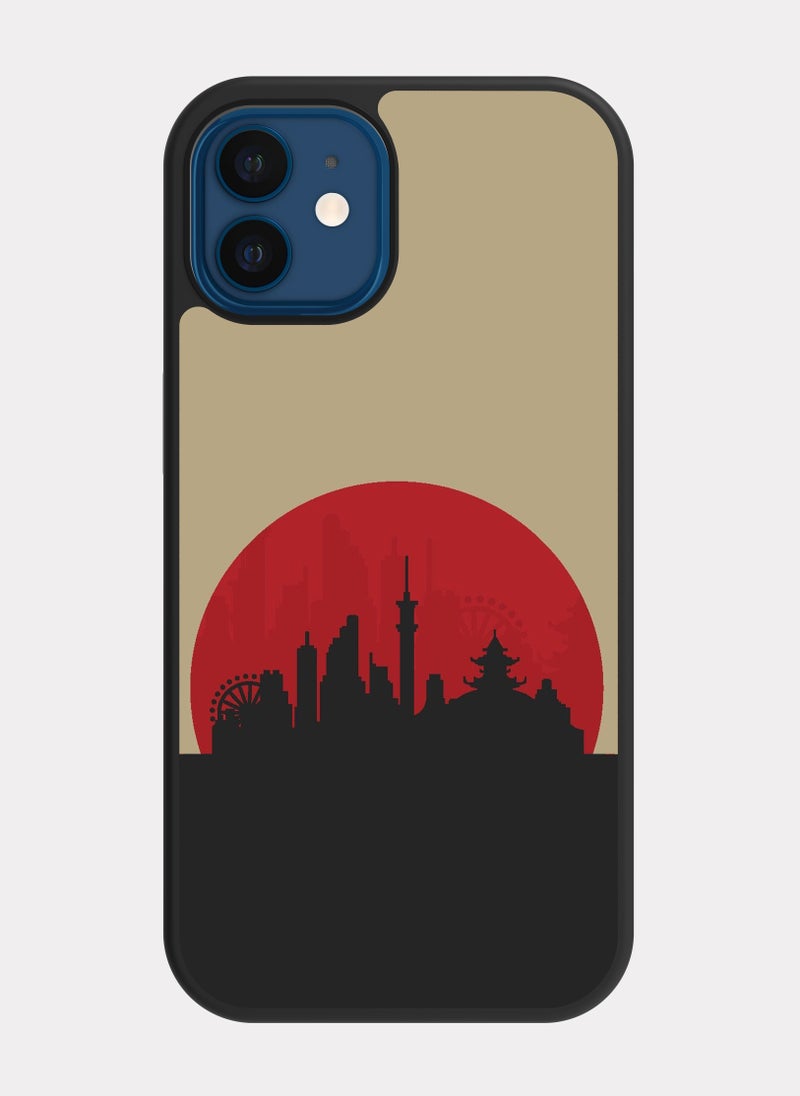 PXLAAT iPhone 12 case cover Tokyo City - Image 1