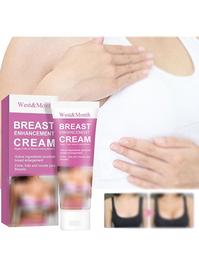 West&Month - Breast Enhancement Cream, Natural Breast Enlargement Cream Fast Growth, Firms, Plumps and Lifts Your Breasts and Improves Sagging Breasts - Image 1