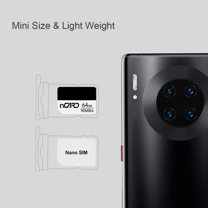 بطاقة Lexar Micro TF بسعة 64 جيجا / 128 جيجا / 256 جيجا، سرعة 90 ميجابايت في الثانية، متوافقة مع هوواي Mate20/30/P30PRO، صغيرة وحملية - Image 2