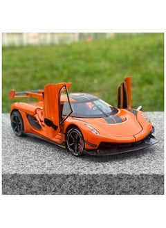 CHE ZHI 1:24 Koenigsegg Jesko Car Model, Diecast Collectible Pull Back Model Car with Sound and Light, Toy Gift Vehicles for Adults Kids Boys Girls  - Image 2