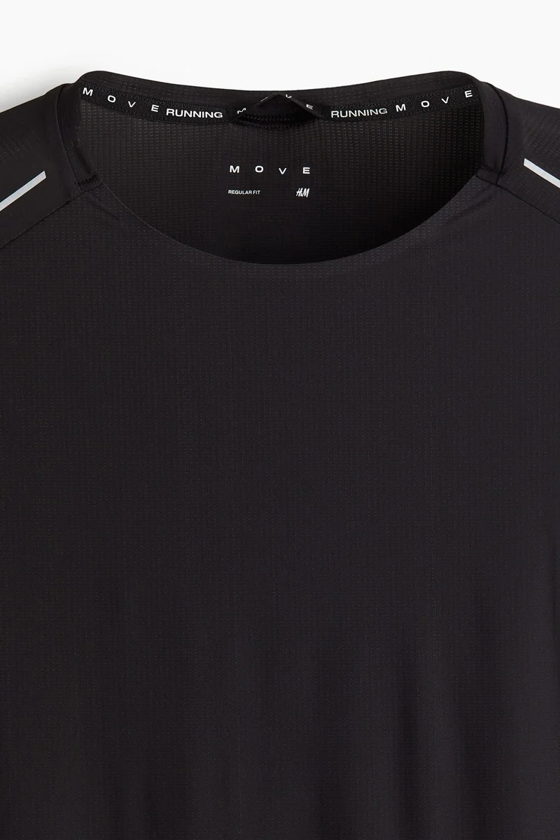 H&M  Regular Fit Running T-shirt with DryMove™ for Men | Best Price UAE