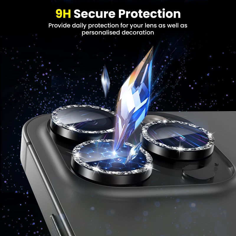 Tensea for iPhone 15 Pro/iPhone 15 Pro Max Camera Lens Protector, 9H Tempered Glass Camera Cover Screen Protector, Metal Individual Ring for iPhone 15 Pro Max 6.7 inch iPhone 15Pro 6.1 inch 2023 - Image 4