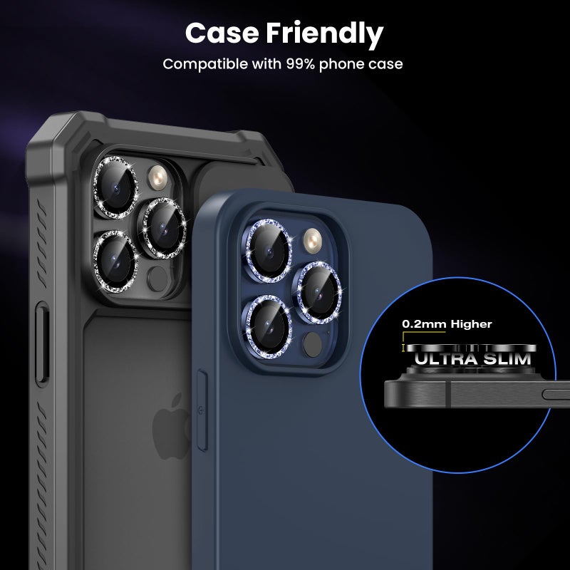 Tensea for iPhone 15 Pro/iPhone 15 Pro Max Camera Lens Protector, 9H Tempered Glass Camera Cover Screen Protector, Metal Individual Ring for iPhone 15 Pro Max 6.7 inch iPhone 15Pro 6.1 inch 2023 - Image 5