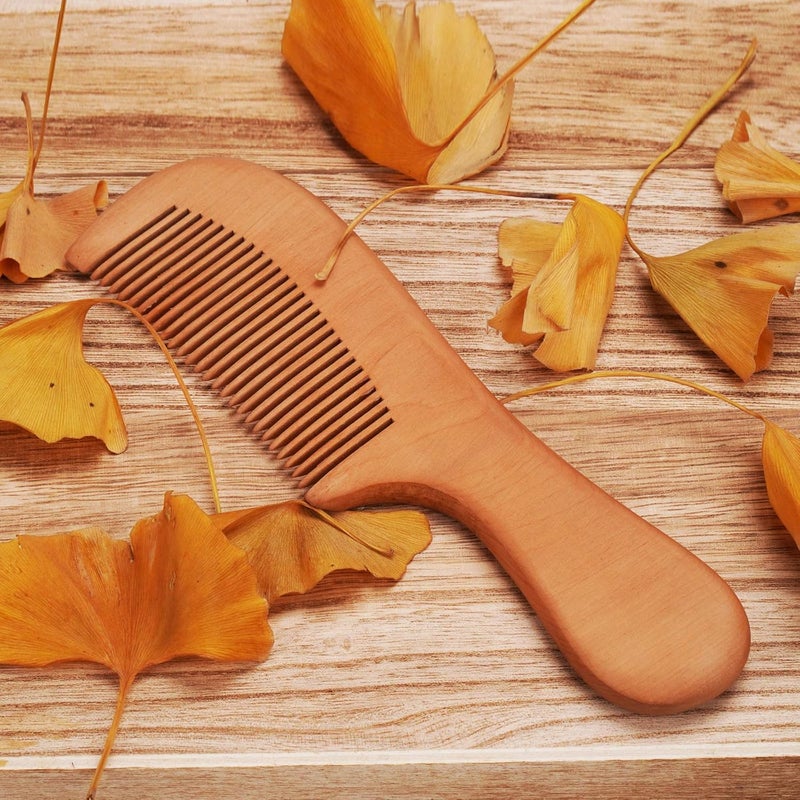ALKAYAN Fine wooden comb C, Wood Comb for Hair ，Handmade Natural Wooden Combs with An... - Image 5