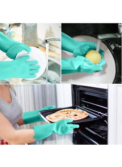 Wishbone Wishbone Silicone Dish Washing Hand Gloves And Cleaning Gloves for Kitchen, Car, Bathroom and Pet  - Image 2
