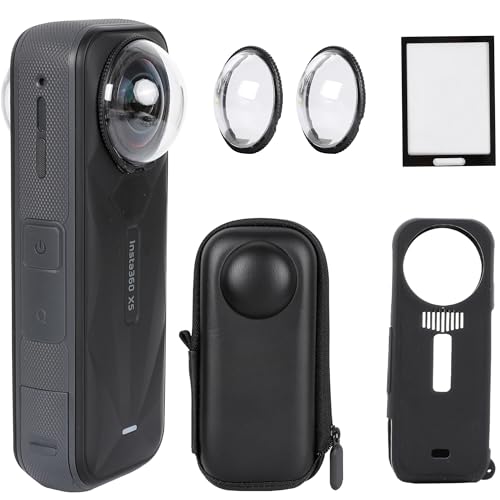 PellKing Camera Protective Accessories Kit for Insta360 X5 Insta 360 X5 Lens GuardSilicone Protective CoverScreen ProtectorsCamera Case Bundle - Image 1