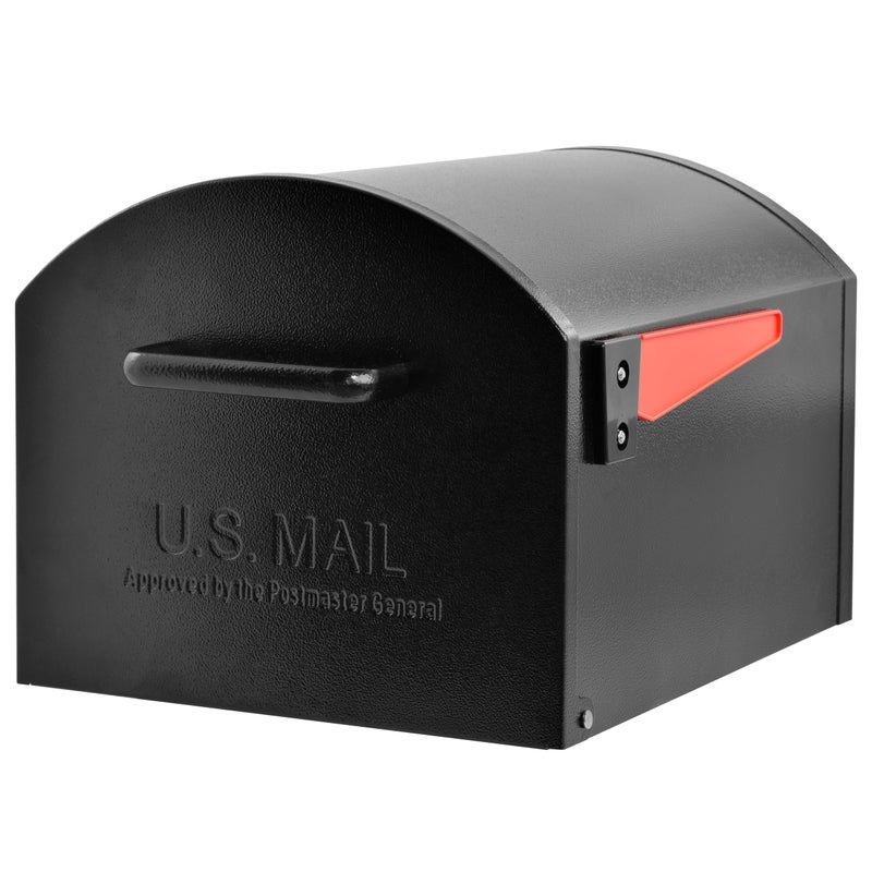 Mail Boss Orca XL Extra Large Steel Mailbox â€“ USPS Approved T4 Rural Mailbox â€“ Heavy-Duty Galvanized Steel, Powder-Coated, Non-Locking Design â€“ Model #7306, Black - Image 1