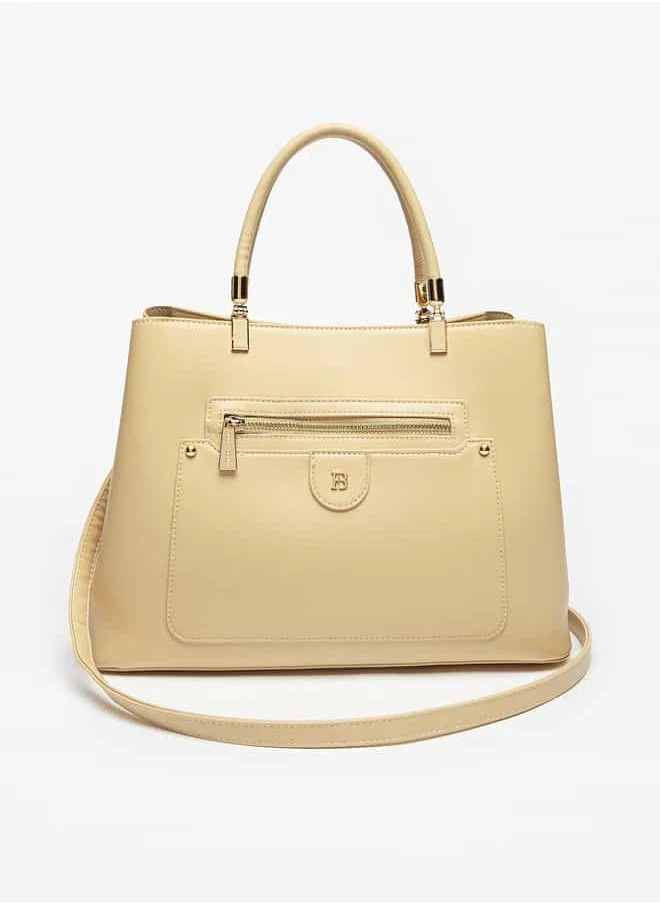 فلورا بيلا من شو إكسبرس Women Solid Tote Bag with Top Handles and Adjustable Strap